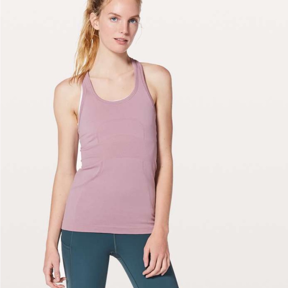 Lululemon swiftly tech racerback rose blush size 2
